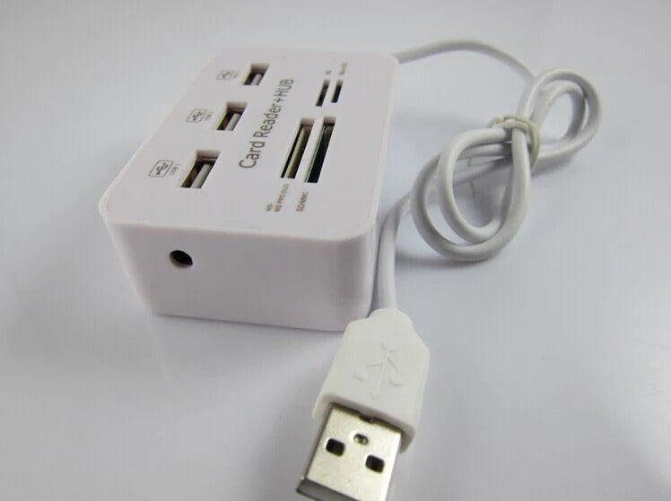 3-port USB2.0HUB+4 card slot card reader