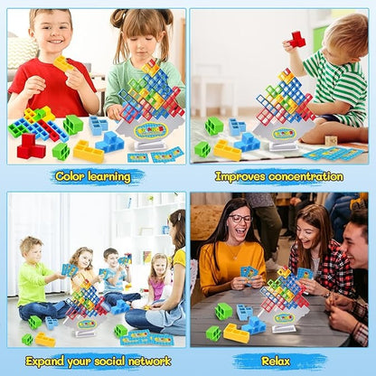 Balance Building Blocks Game – 48 PCS Educational Balance Toy for Kids (3+ Years)