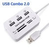 3-port USB2.0HUB+4 card slot card reader