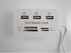 3-port USB2.0HUB+4 card slot card reader