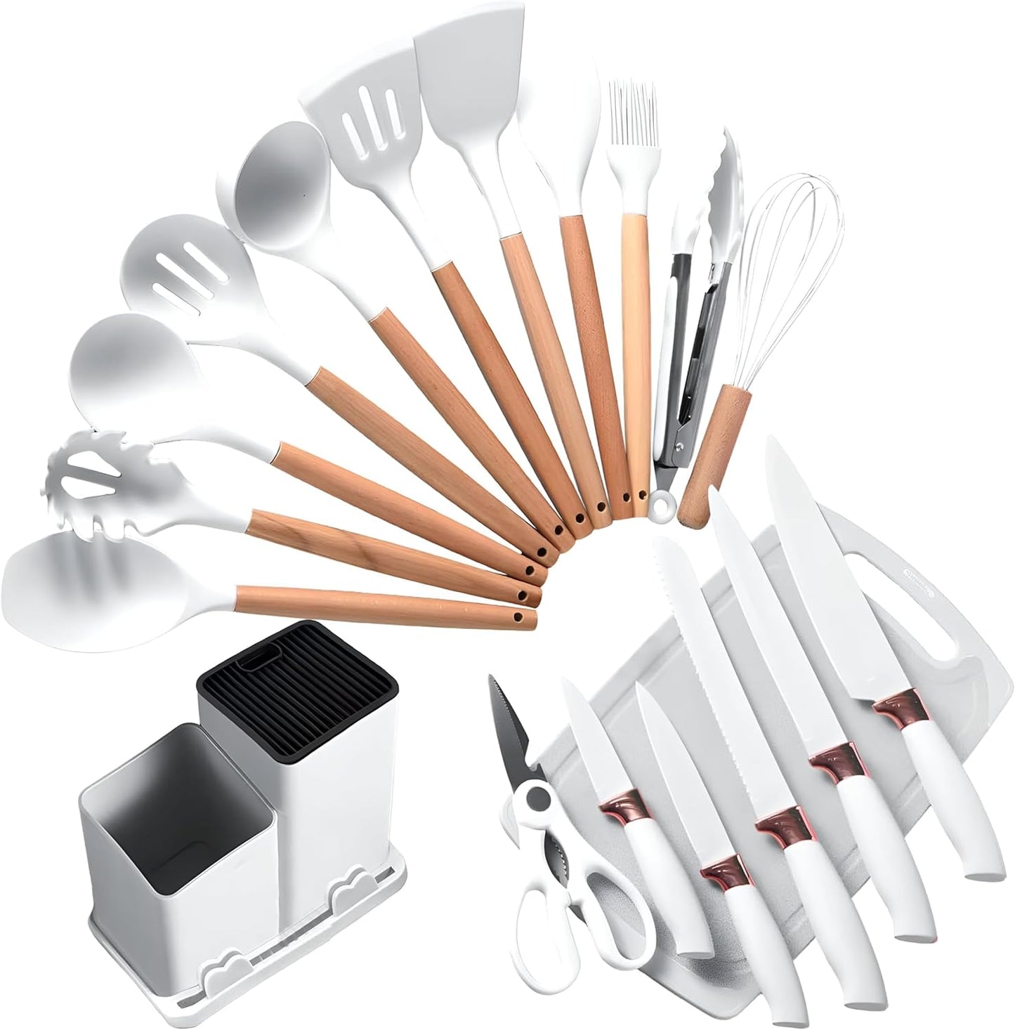 Knife &amp; Utensil Set with Stand